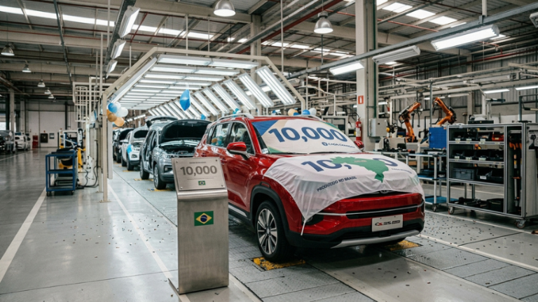 CAOA Changan chega a 10 mil carros produzidos no Brasil: o que a expansão da marca chinesa revela ao motorista CAOA Changan chega a 10 mil carros produzidos no Brasil: o que a expansão da marca chinesa revela ao motorista